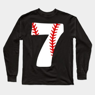 Seventh Birthday 7th BASEBALL Long Sleeve T-Shirt